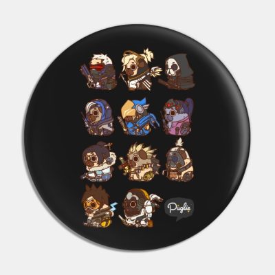 Overwatch Puglie Pin Official Overwatch Merch