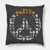 Overwatch Logo Silhouette Throw Pillow Official Overwatch Merch