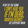 Overwatch I Cant Heal You If Im Dead Tote Official Overwatch Merch