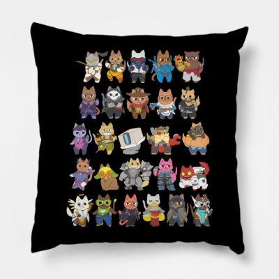 Overwatch Cats Throw Pillow Official Overwatch Merch