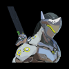 Genji Art Throw Pillow Official Overwatch Merch