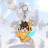 Anime Game Overwatch Key Chain Pharah Cole Cassidy Sombra Cartoon Character Acrylic Pendant Key Ring 3 - Overwatch Gifts