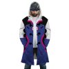 D Va Overwatch AOP Hooded Cloak Coat FRONT Mockup - Overwatch Gifts