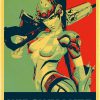 Game Poster Overwatch widowmaker retro posters kraft wall paper High Quality Painting For Home Decor Wall 18 - Overwatch Gifts