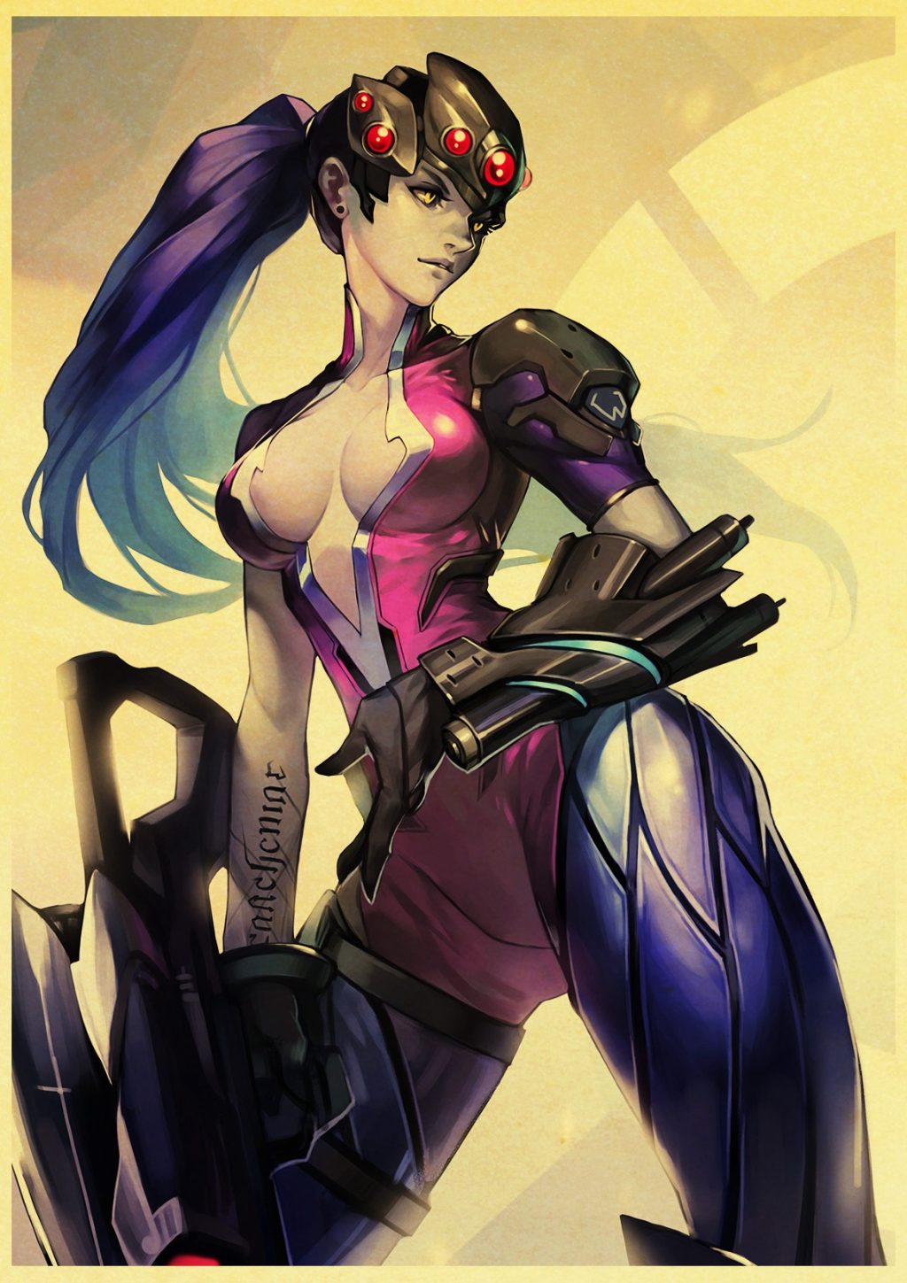 Game Poster Overwatch widowmaker retro posters kraft wall paper High Quality Painting For Home Decor Wall 20 - Overwatch Gifts