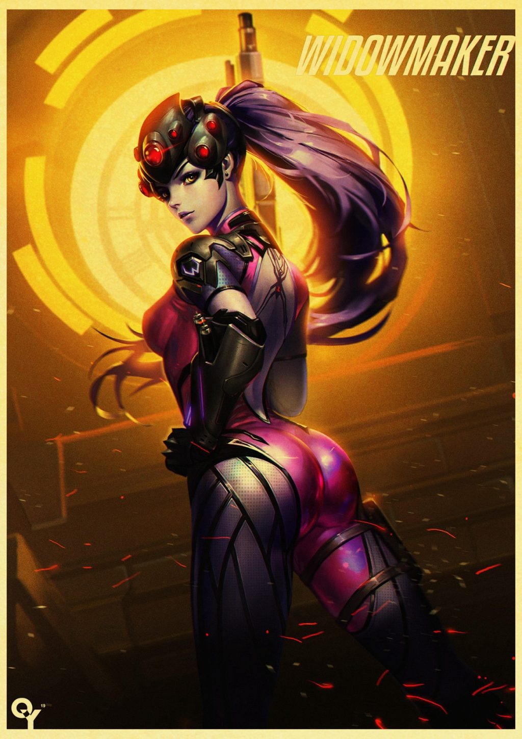 Game Poster Overwatch widowmaker retro posters kraft wall paper High Quality Painting For Home Decor Wall 22 - Overwatch Gifts