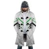 Nerf Genji Overwatch AOP Hooded Cloak Coat FRONT Mockup - Overwatch Gifts