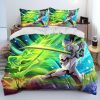 OW Overwatch Game Gamer DVA Comforter Bedding Set Duvet Cover Bed Set Quilt Cover Pillowcase King 18 - Overwatch Gifts