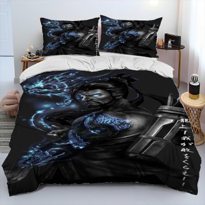 OW Overwatch Game Gamer DVA Comforter Bedding Set Duvet Cover Bed Set Quilt Cover Pillowcase King 22 - Overwatch Gifts