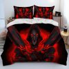 OW Overwatch Game Gamer DVA Comforter Bedding Set Duvet Cover Bed Set Quilt Cover Pillowcase King 3 - Overwatch Gifts