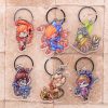 Overwatch Keychain Clear Acrylic Key Chain Pendant Anime Accessories Cartoon Key Ring 2 - Overwatch Gifts