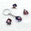 TAFREE Overwatch Keychain Acrylic Epoxy resin Key Chain Pendant Anime Accessories Cartoon Key Ring Handmade 5 - Overwatch Gifts