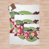 Cute Kiriko Throw Blanket Official Overwatch Merch