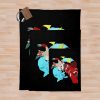 Owfan2-Kiriko And Fox Throw Blanket Official Overwatch Merch