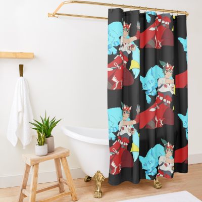 Owfan2-Kiriko And Fox Shower Curtain Official Overwatch Merch