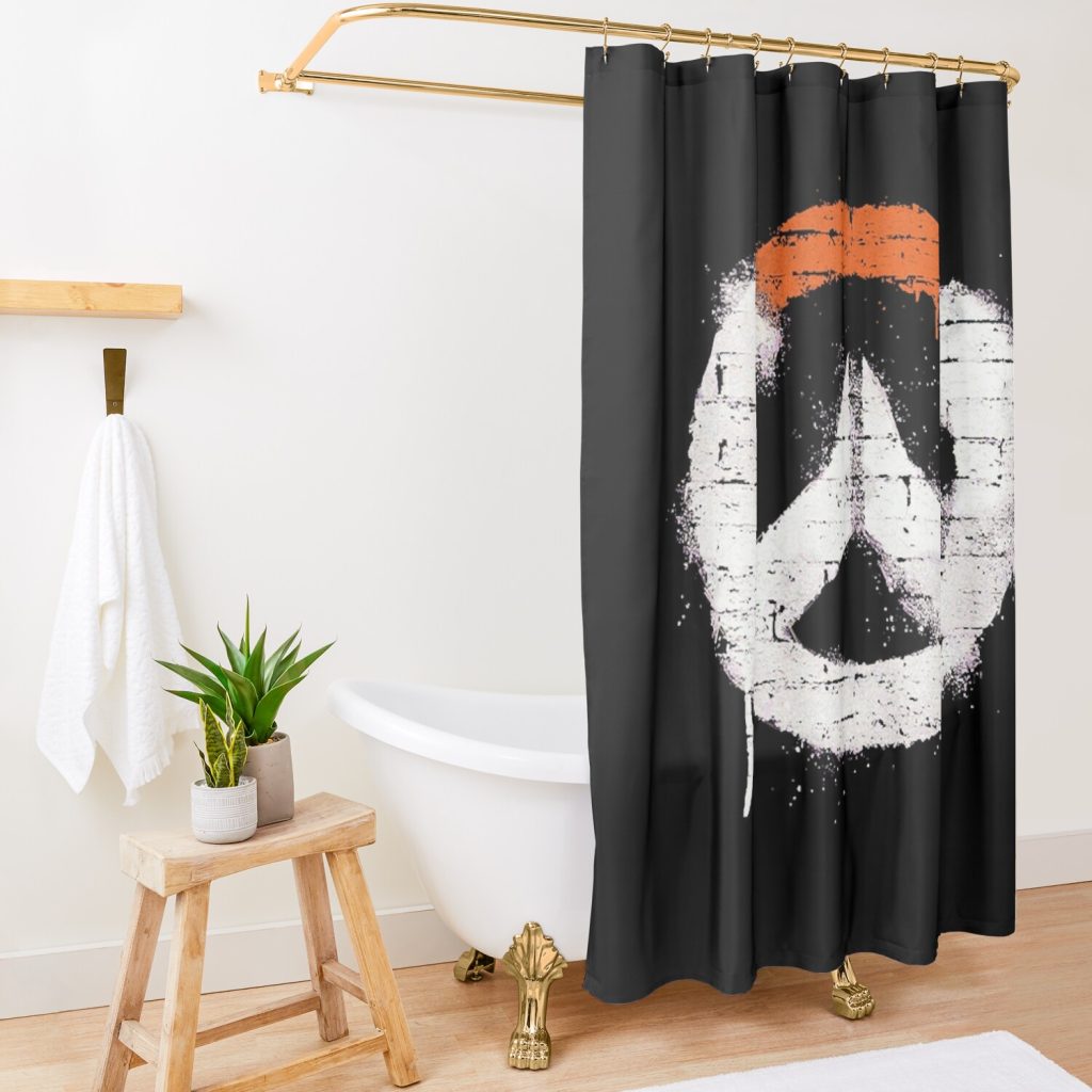 Graffiti Heroes Shower Curtain Official Overwatch Merch