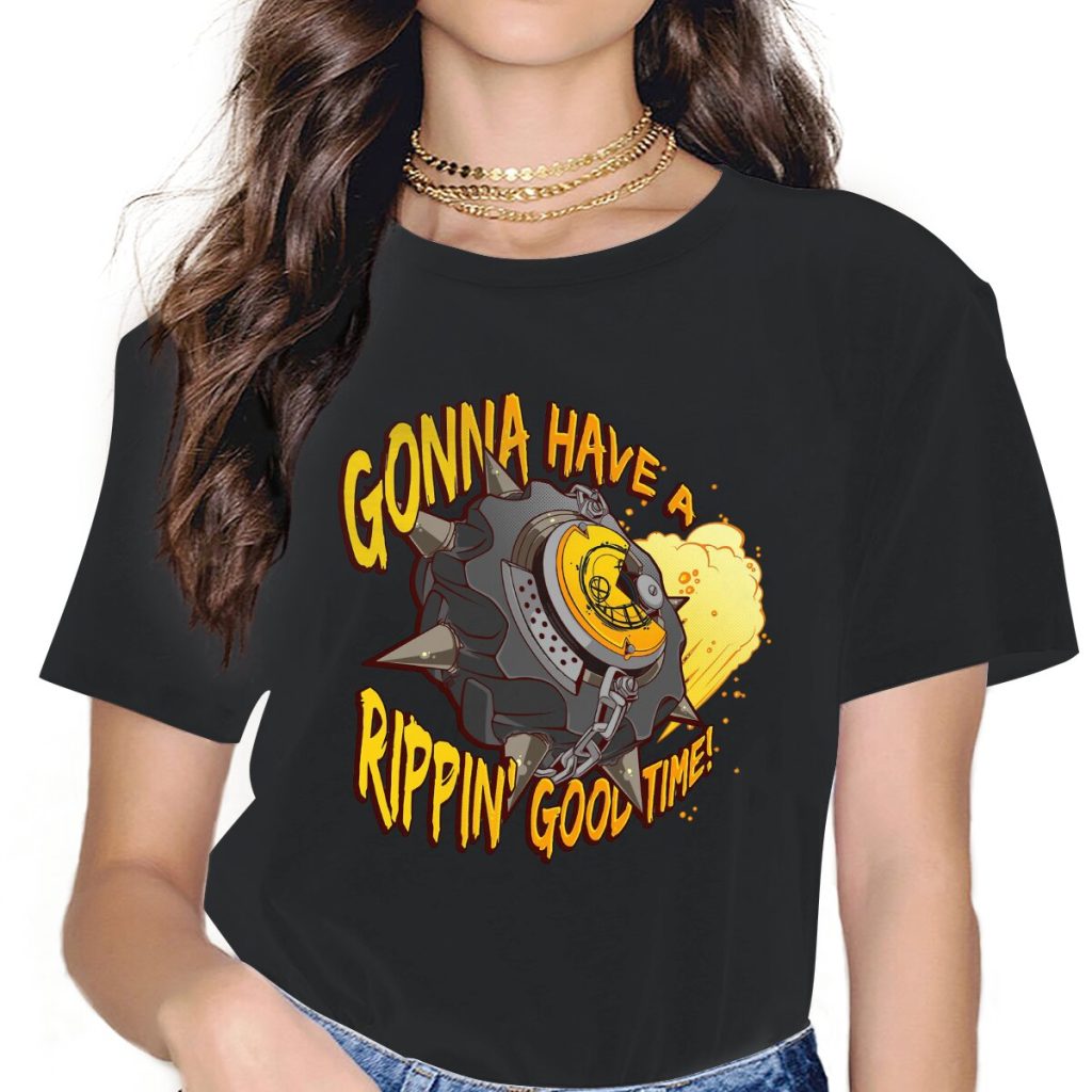 Women Gonna Have a Rippin Good Time T Shirts Overwatch Game Clothes Novelty Short Sleeve Round - Overwatch Gifts