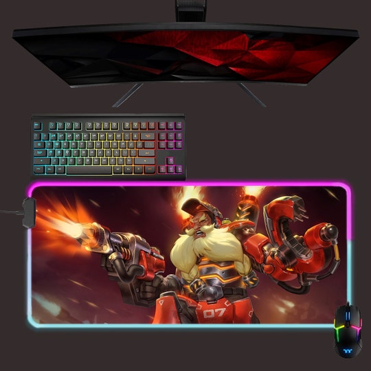 Overwatch Torbjorn RGB Mouse Pad - Overwatch Gifts